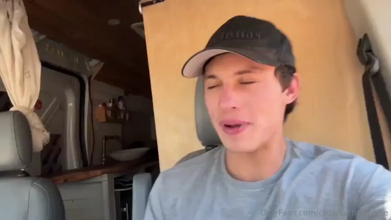 Full video stroking my far cock in public after i pulled off onto the 