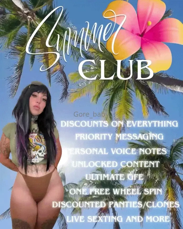 Summer club one-time tip of just 50 gets you into my exclusive summer 