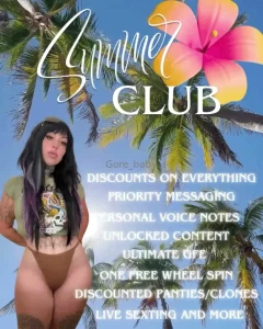 Summer club one-time tip of just 50 gets you into my exclusive summer