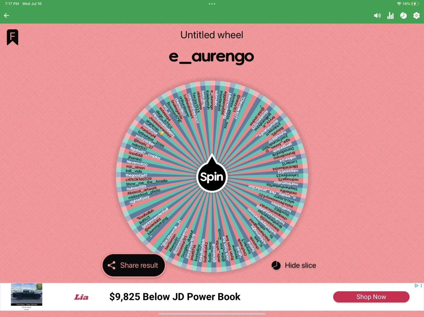 Congratulations to the winner of the switch 2 raffle 