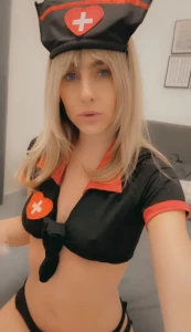 This naughty nurse ready to help you with anything