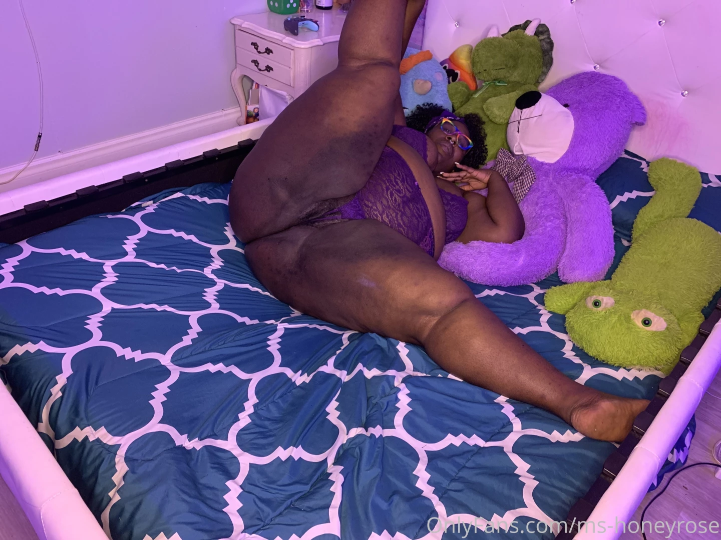 Just showing off my cute purple lingerie and these cute purple marks part 2 