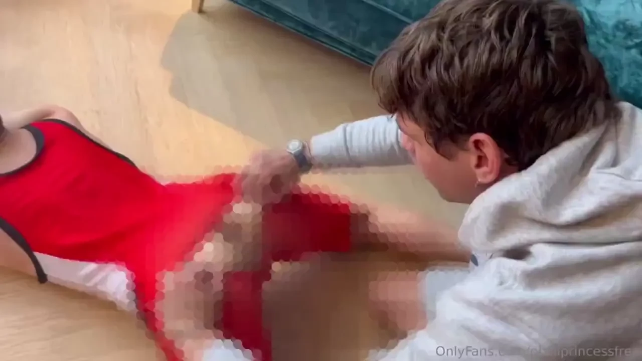 Getting dominated by coach marin he rips off my wrestling gear part 1 