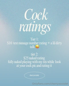 New menu cheaper when subbed to my vip page cherryxoviolet2