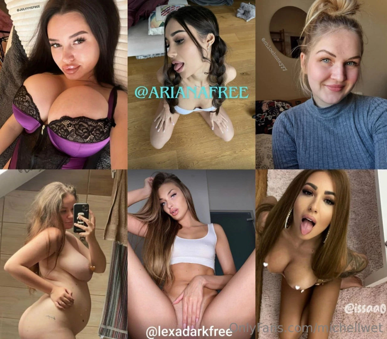 Julyyysfree arianafree chloehoneyyy loryloveit lexadarkfree issaa0 