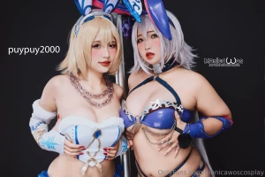Fgo cosplay jeanne alter x jeanne d arc bunny latex costume