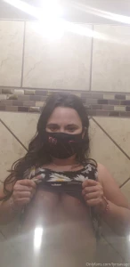 On the way home i slipped a pic at a rest area bathroom im back home