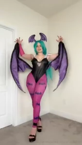 Morrigan dark stalkers cosplay video _ https onlyfans com linneas-life