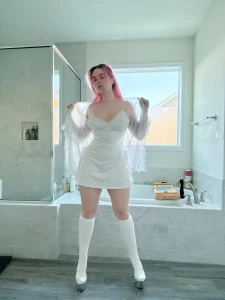 White lingerie pictures 3 videos are in my premium page goodnight you part 5