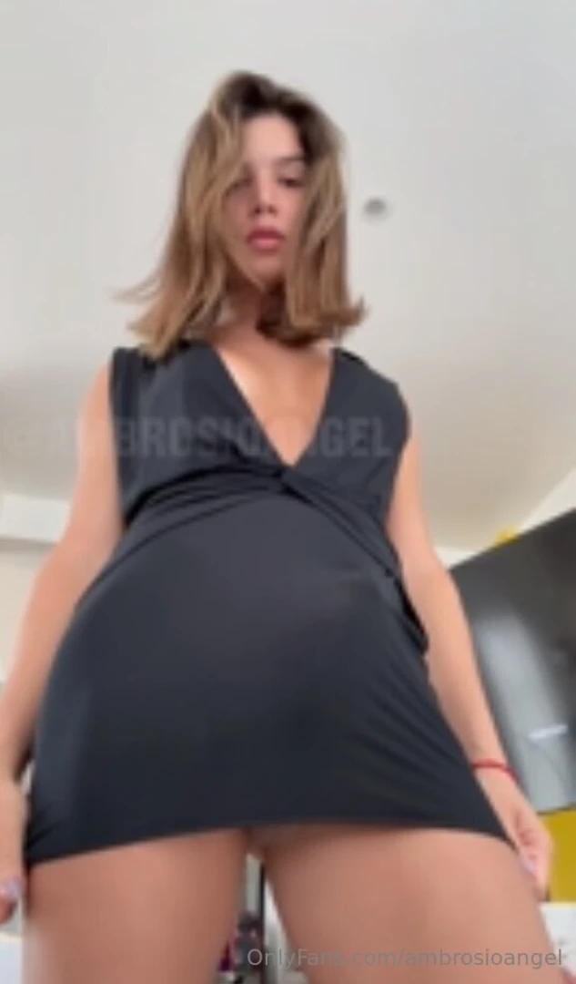 Oops something pointy and hard is hiding underneath this dress 