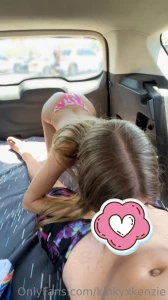 Got hungry while tanning at the beach had to go back to the car for a