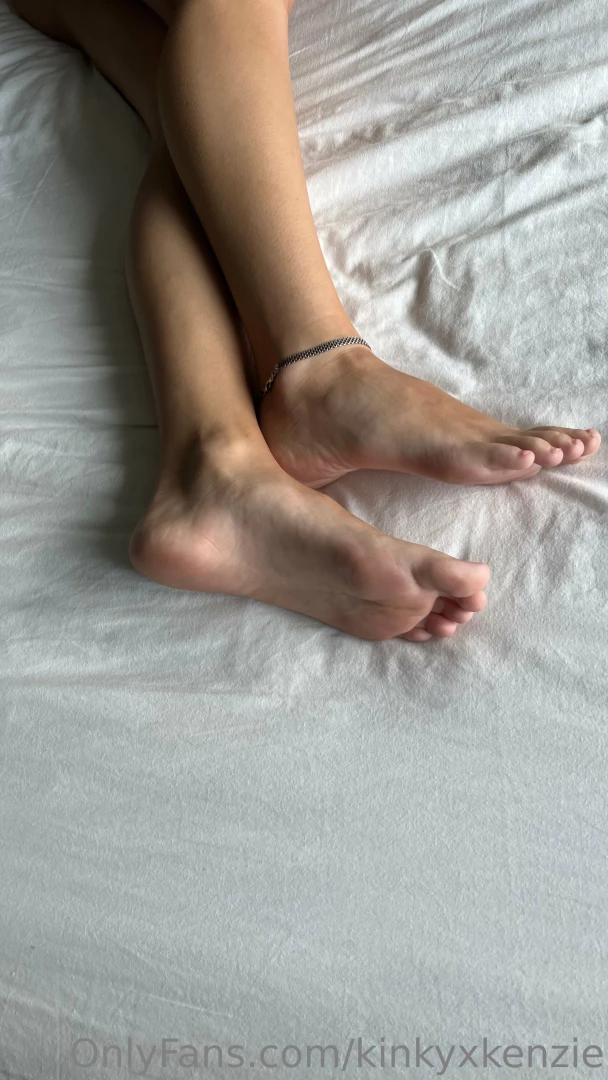 Free foot bundle my cute little feet relaxing on the bed at the hotel part 1 