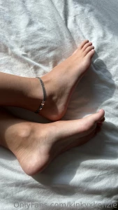Free foot bundle my cute little feet relaxing on the bed at the hotel part 4