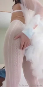 Letting all that squish out of my leggings and to see a surprise