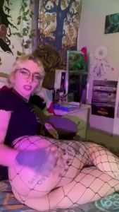 A cute lil slut showing off and being goofy you know there s nothing