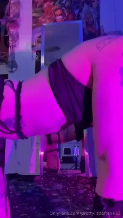 Being a cute little play thing crawling on the floor play with me hehe 