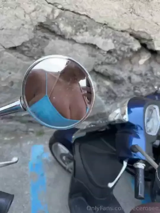 Labour day sale 50 off letting my boobs free out on my vespa 