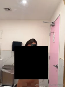 Stripping completely nude in a public bathroom was thinking you nbsp