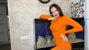 This rich orange accentuates every line of my body perfectly i feel