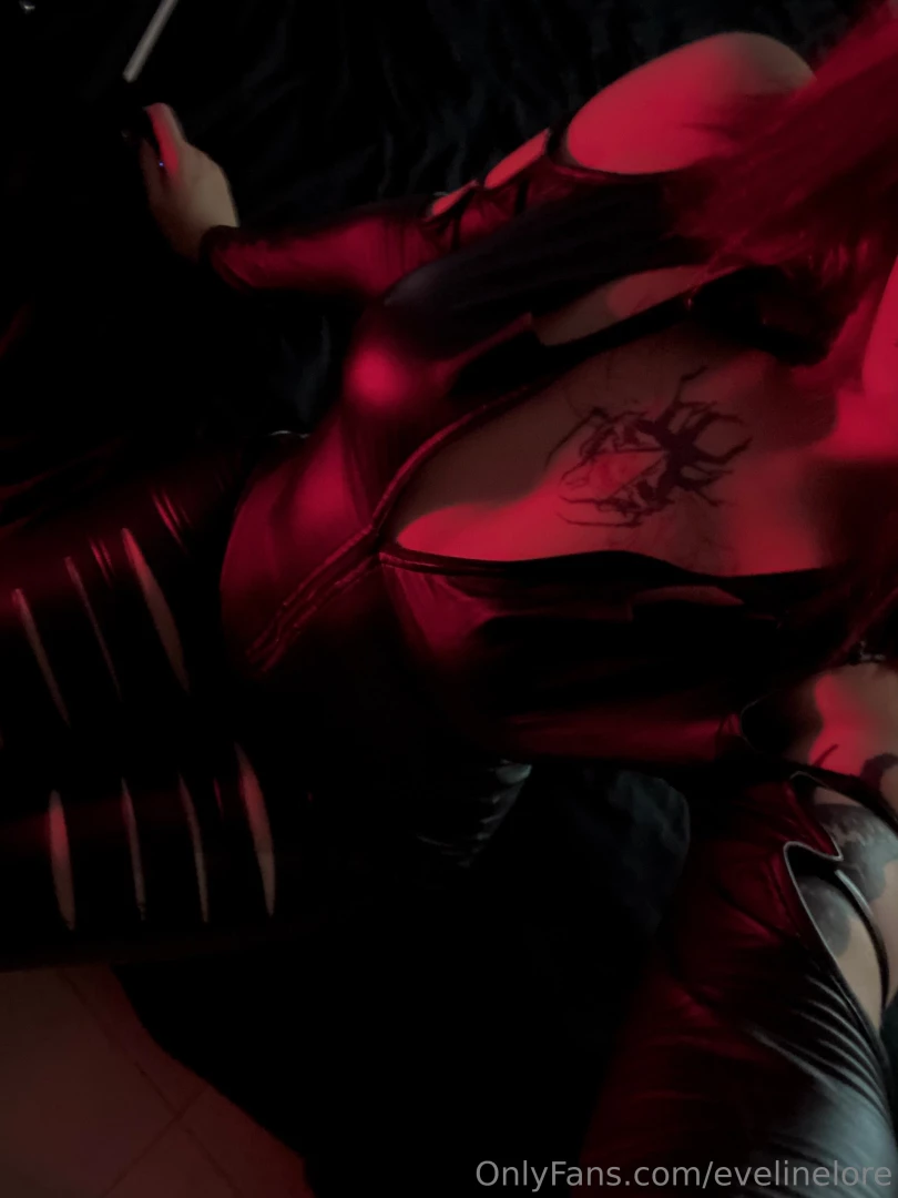 Feel my power painted in black and red hues it illuminates the part 3 