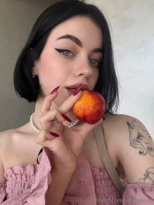 Summer is a time of positive vibes today these ripe nectarines have
