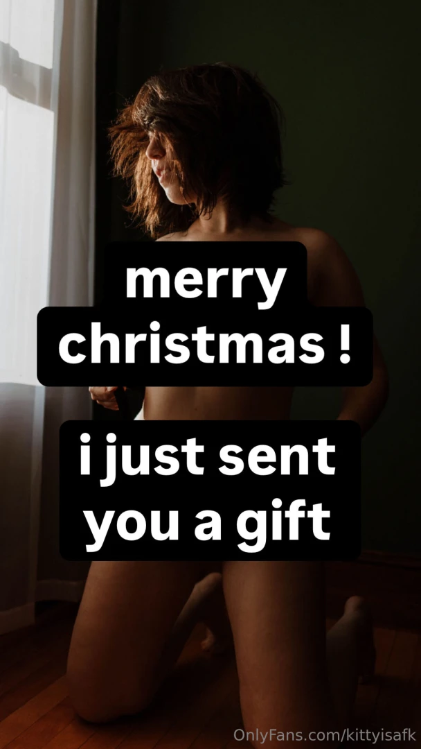 I got you a present make sure you open it 