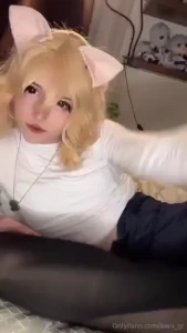 Grown ass man takes off kitty socks