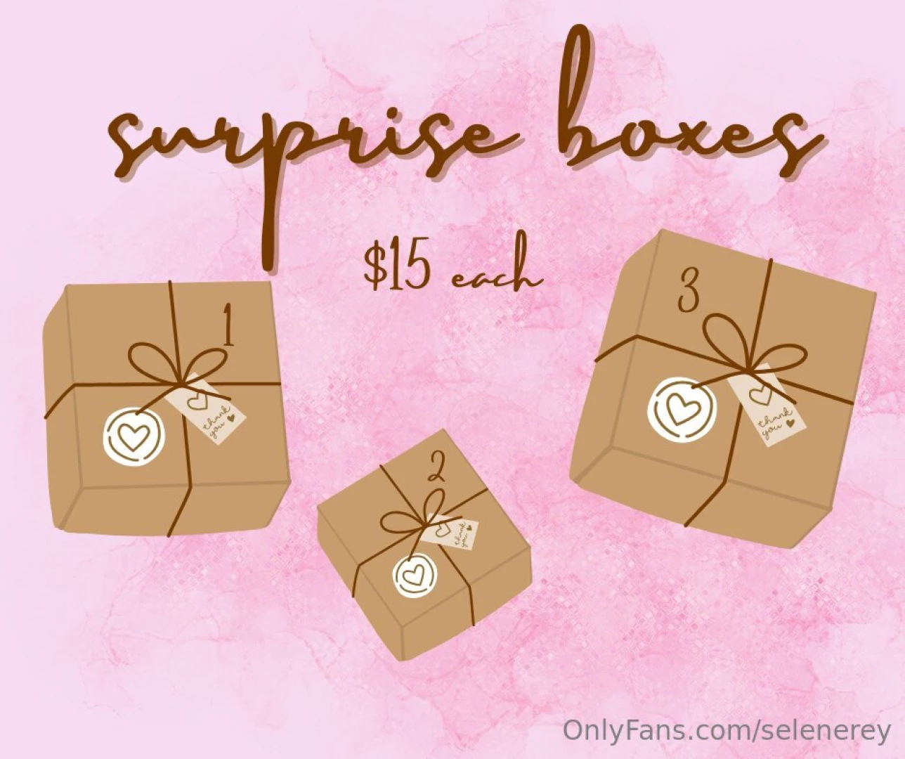 Surprise boxes tip 15 tell me which box you want and get a surprise 