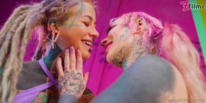 Tattoo fuck alternative bimbo girl and i get rough groupsex wild