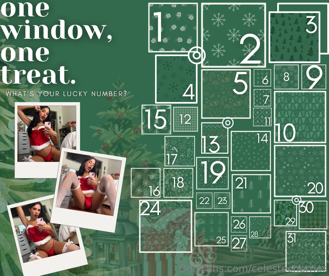 One window one treat - what s your lucky number hold on to your 