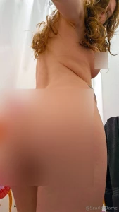 Post workout booty and a nip peek from earlier 3