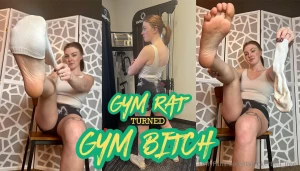 Gym rat turned gym foot bitch i m your coach and you will learn to