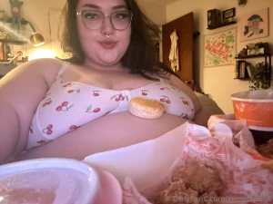 Still working on editing another vid but here s me stuffing my giant part 2