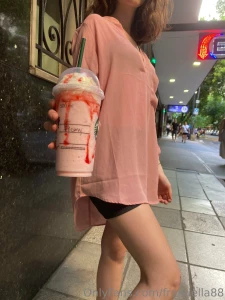 I got my favorite starbucks drink and right after i came home i got my part 1