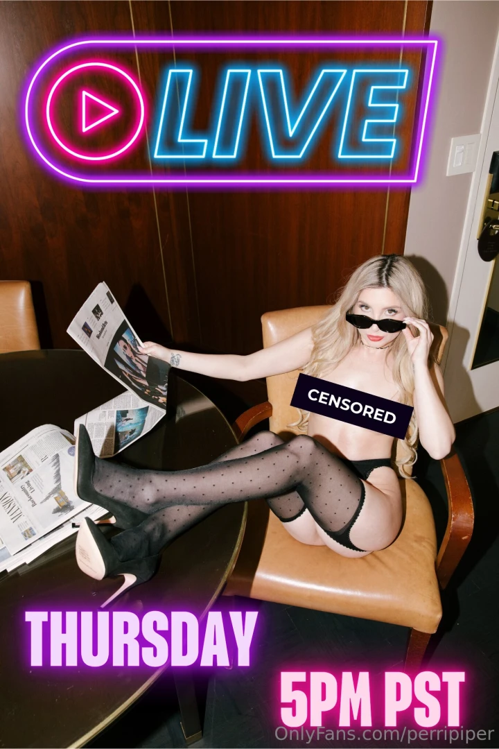 Going live thursday i have something exxxtra slutty planned and i don 