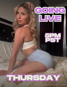 Going live thursday daddies 5pm pst be there no excuses