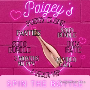 Paigey s spin the bottle tip 20 right now to take a spin and see what