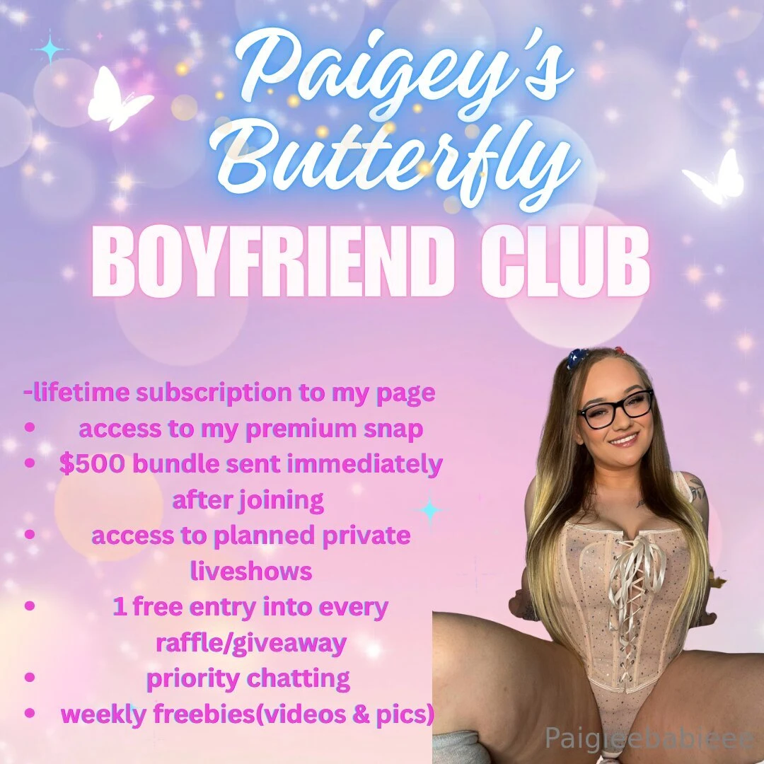 Paigey s butterfly boyfriend club one time payment for lifetime access 