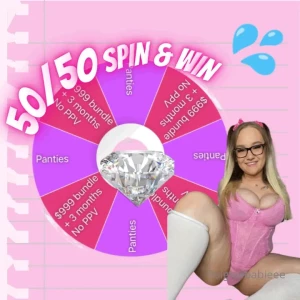 Paigey s spin amp win 1 spin per fan max tip 25 below to take a spin