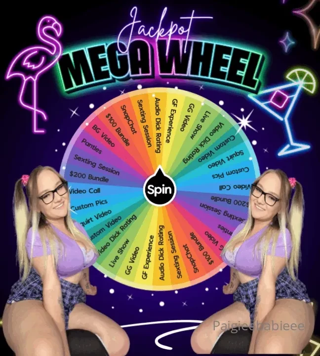 Jackpot mega wheel take a spin on my brand new wheel and win all sorts 