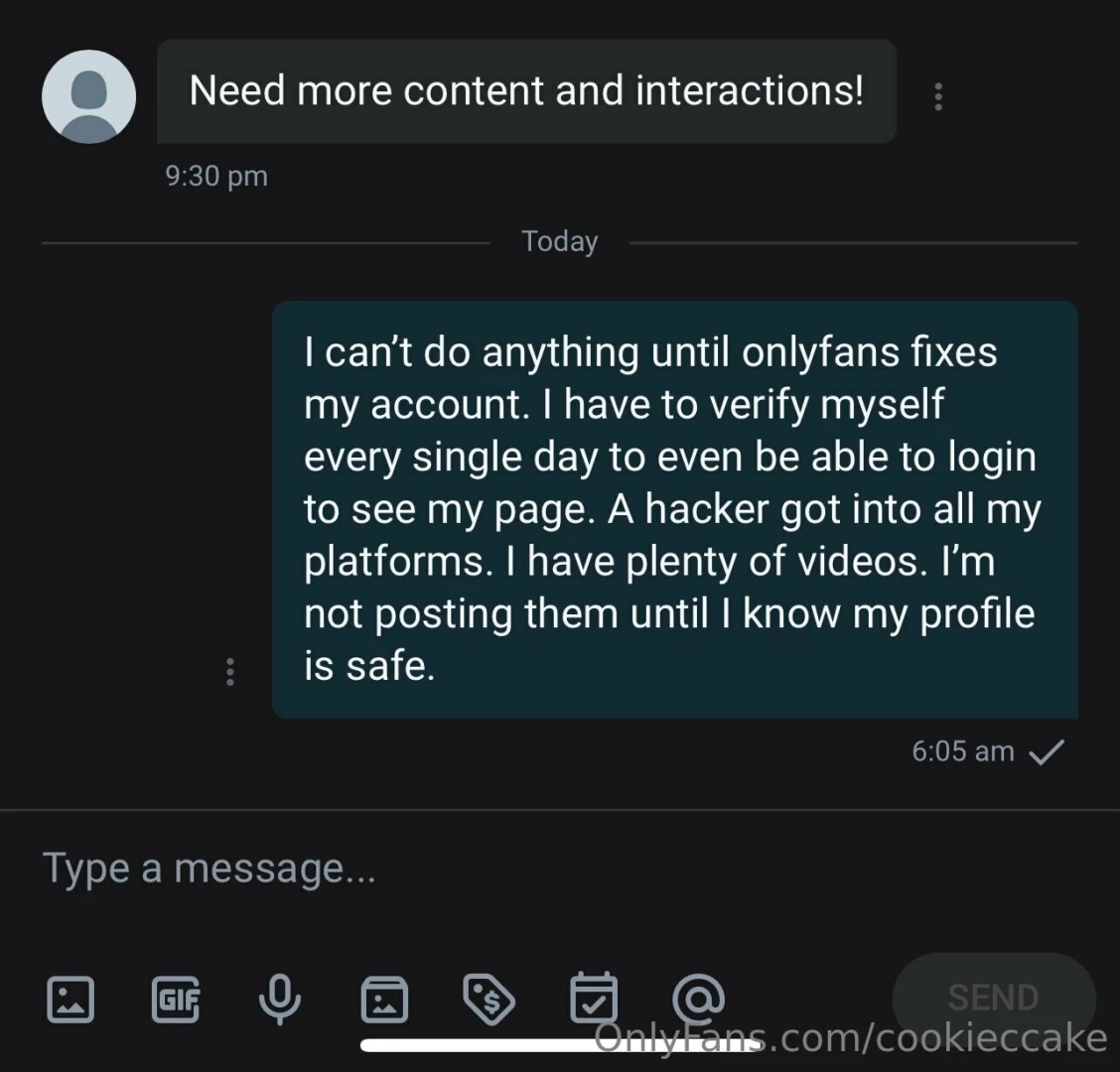 Please read my profile 