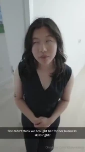 She thought she was chosen for the business trip for her sales skills