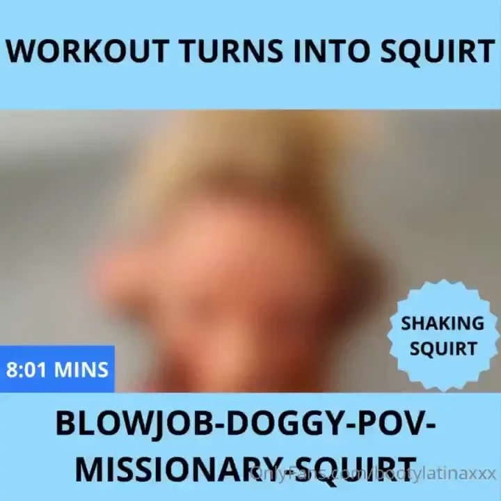 Pov workout ends in squirting 8 mins so i was just working out and 