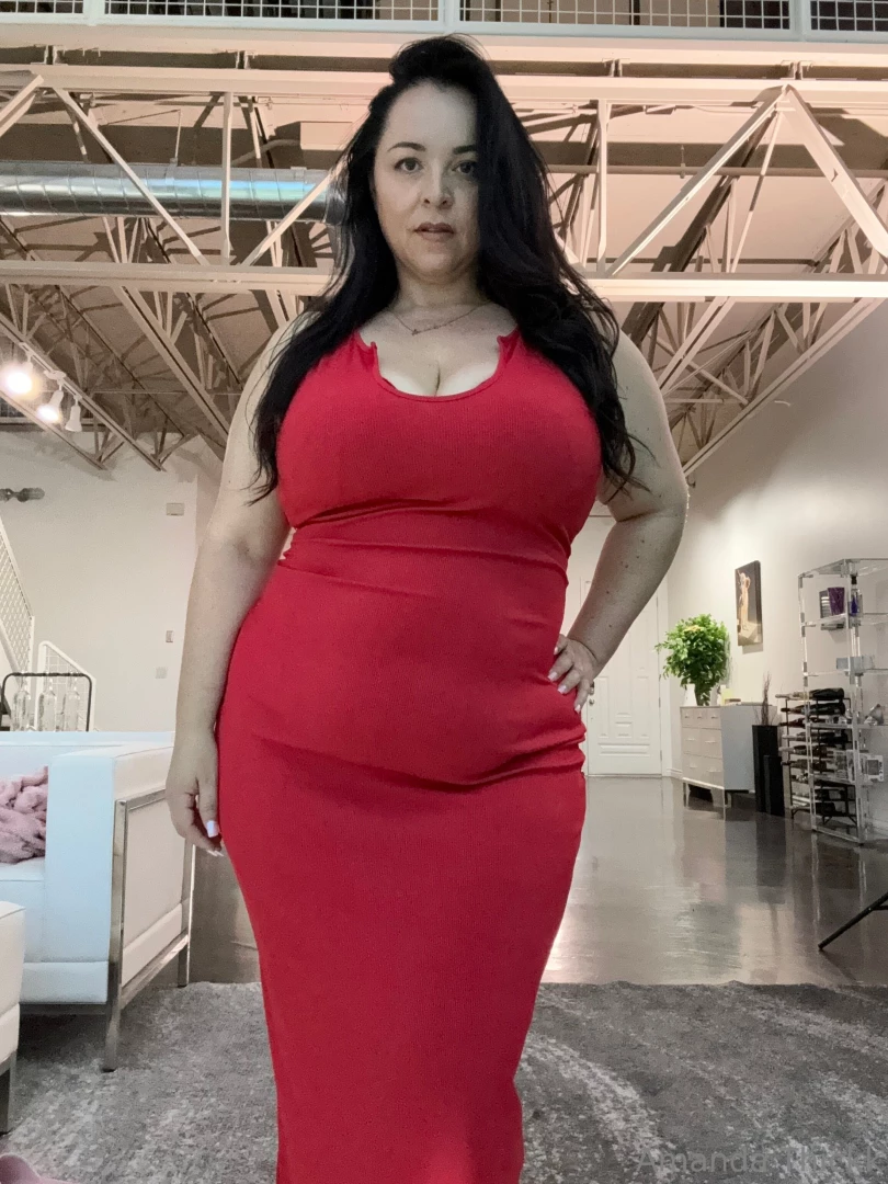 Look at all this sexiness in this red dress want to see more go 