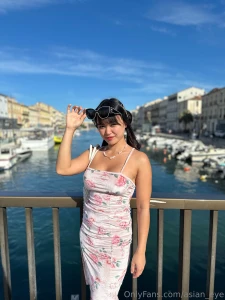 Summer mood in the heart of the city walks by the water always inspire
