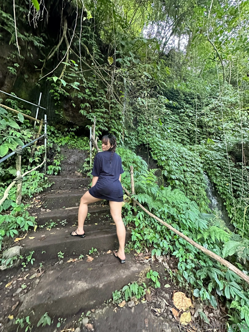 Lost in the lush embrace of tropical paradise as i wander through 