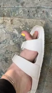 Wore my sandals to a fire with my friends today and my sweaty sticky part 17