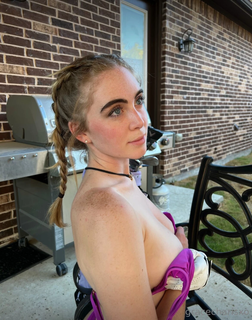 Pigtail braids and dropping my top to drive you wild somedays i like 