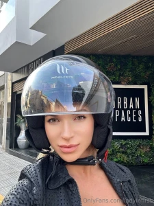 I m wearing a helmet so that