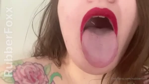 Teaser red lips joi stroke for my lips tongue and teeth https onlyfans